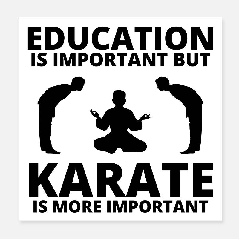karate, karate fan, karate classes Poster 8" x 8" (20x20 cm)