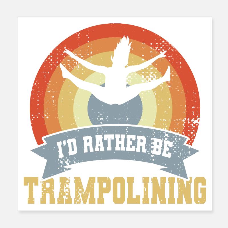 Dicton trampoline Poster 20 x 20 cm