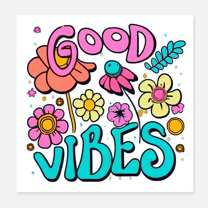 Vibes Poster 20x20 cm