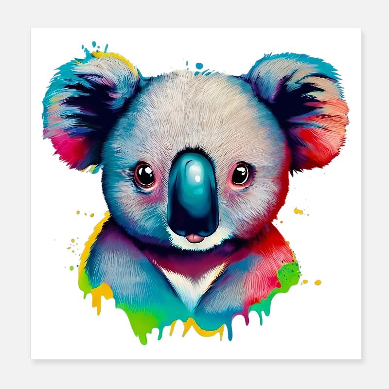 Koala Poster 20x20 cm