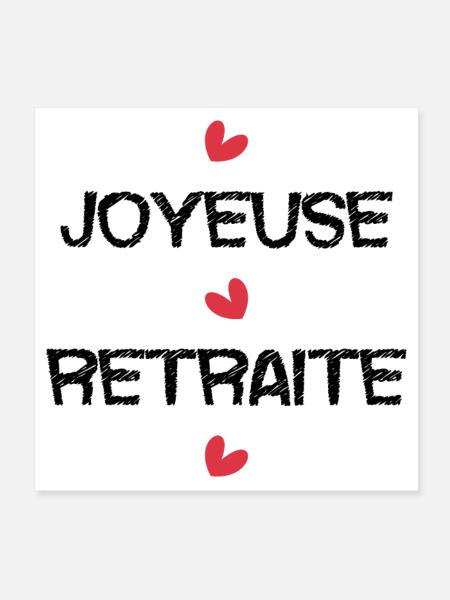 NOËL. ANNEE. ANNIVERSAIRE. RETRAITE. FÊTE. COEUR. - Poster 20 x 20 cm - blanc - Devant