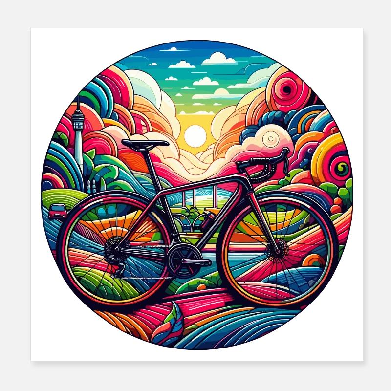 Vivid Cycle Dreamscape Poster 8" x 8" (20x20 cm)