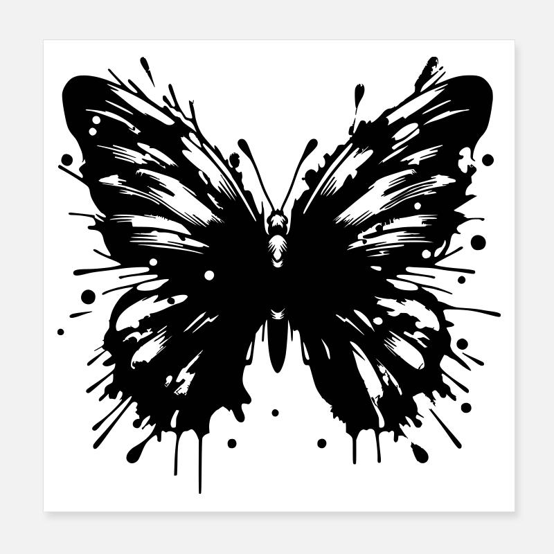 Schmetterling Poster 20x20 cm