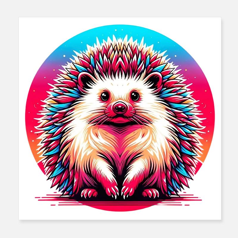Igel Poster 20x20 cm