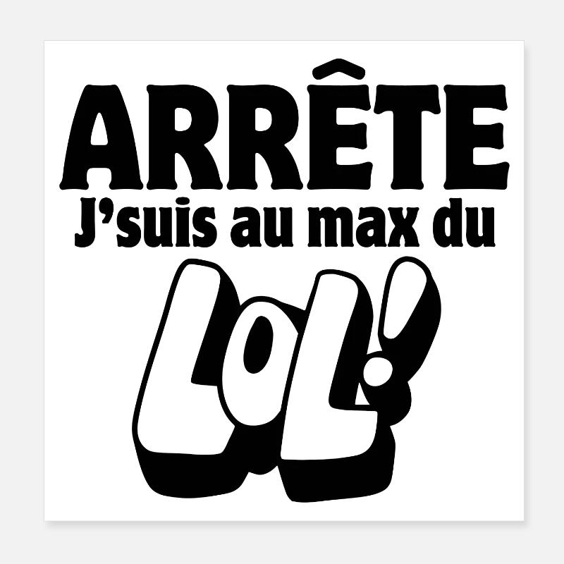 lustiger Witz, Spaßvogel, Witze machen, LOL Poster 20x20 cm