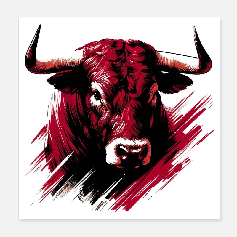 Taureau Poster 20 x 20 cm