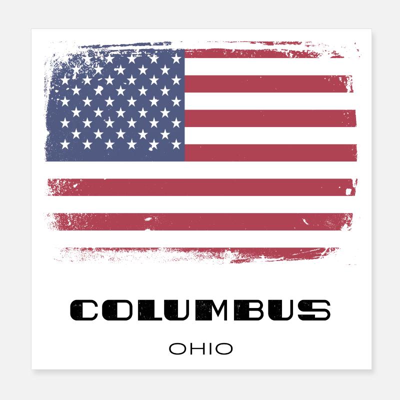 Columbus, Ohio, États-Unis Poster 20 x 20 cm