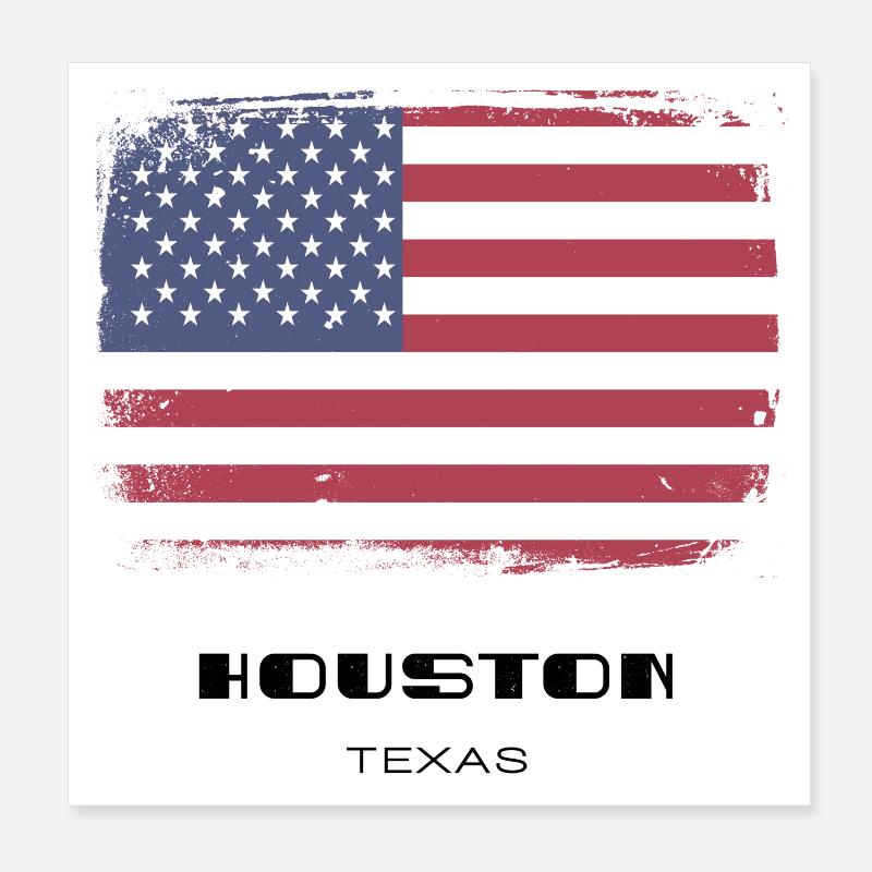Houston, Texas, États-Unis Poster 20 x 20 cm