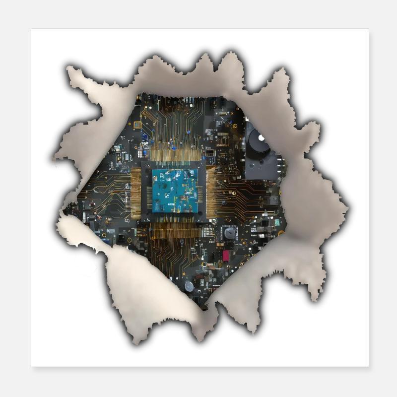 My inner workings - Poster 8" x 8" (20x20 cm) - white