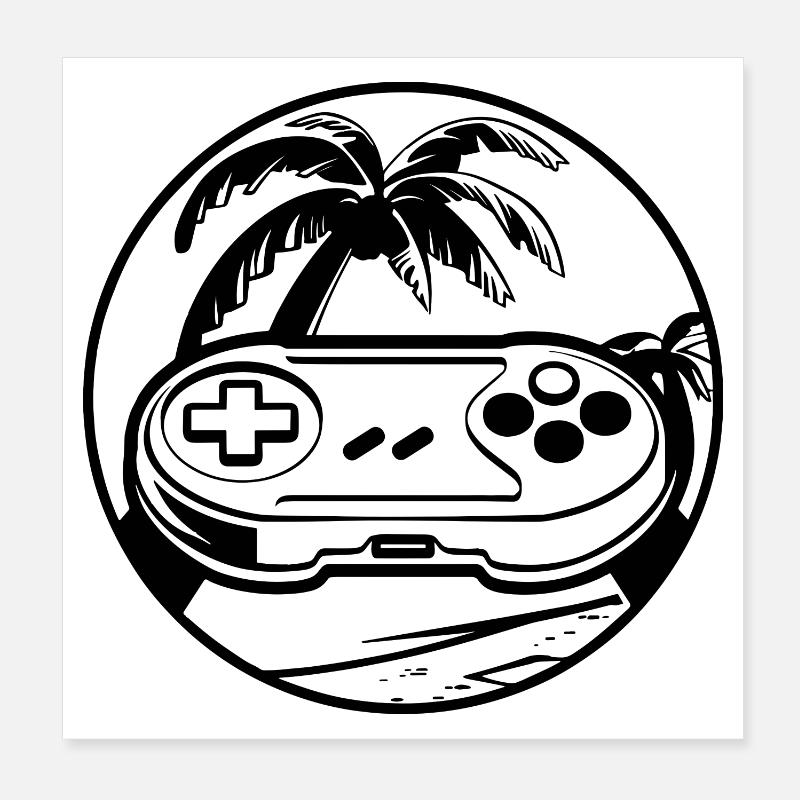 Gamepad Poster 20x20 cm