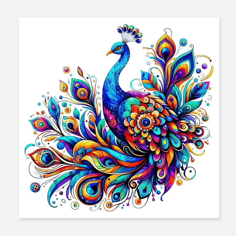 Paon Poster 20 x 20 cm