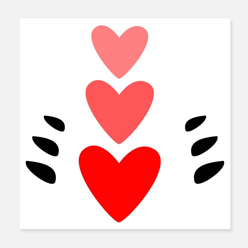 HOCHZEIT. HERZ. PAAR. GERADE VERHEIRATET. Junggesellinnenabschied Poster 20x20 cm