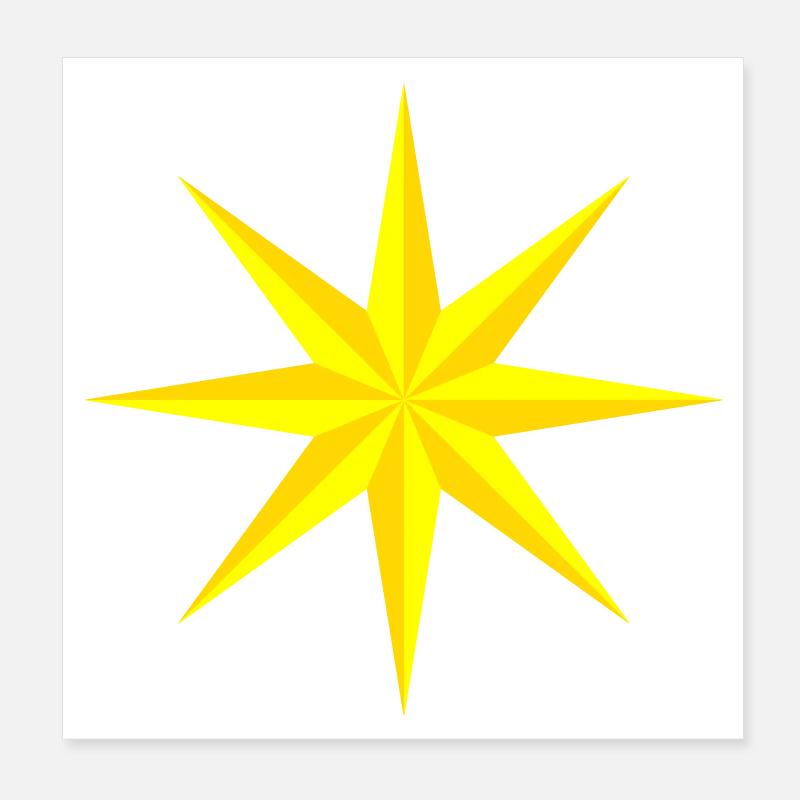 Stern schmal Poster 20x20 cm