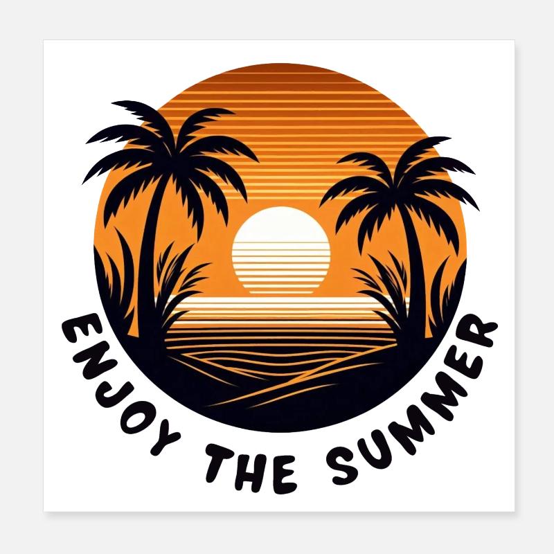 Profitez de l’été Poster 20 x 20 cm