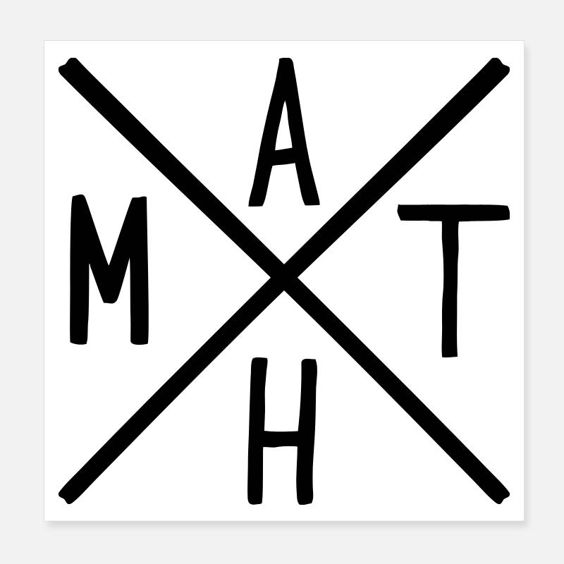 Mathe Poster 20x20 cm