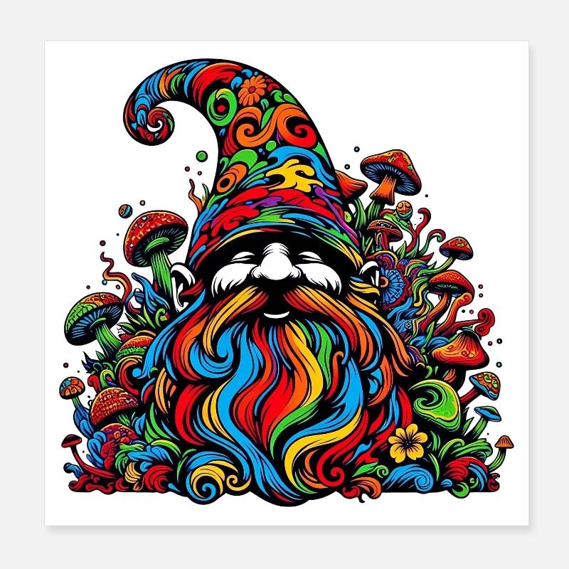 Gnom Poster 20x20 cm