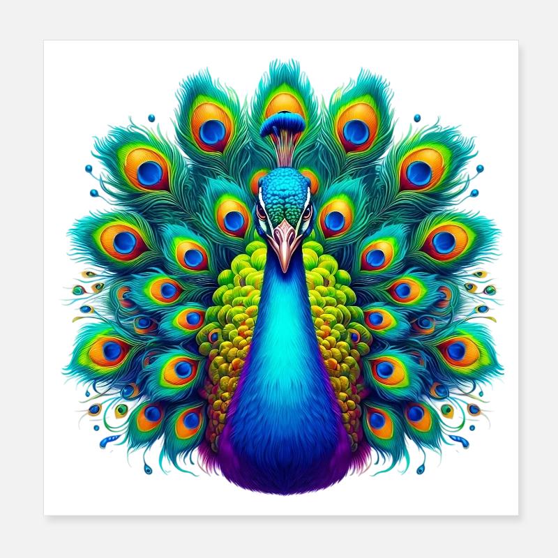 Paon Poster 20 x 20 cm