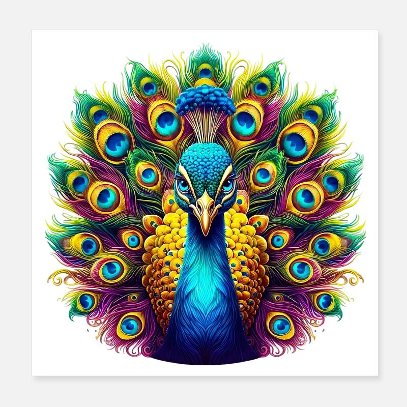 Paon Poster 20 x 20 cm