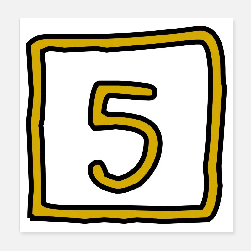 5. ANNIVERSARY. 5 YEARS. 5th ANNIVERSARY Poster 8" x 8" (20x20 cm)