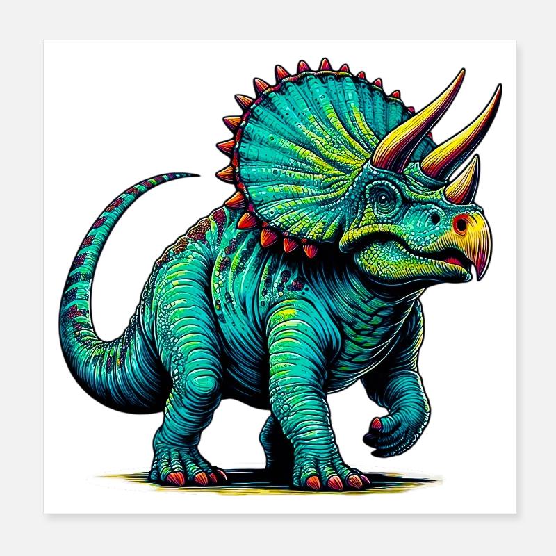 Dinosaurier Poster 20x20 cm