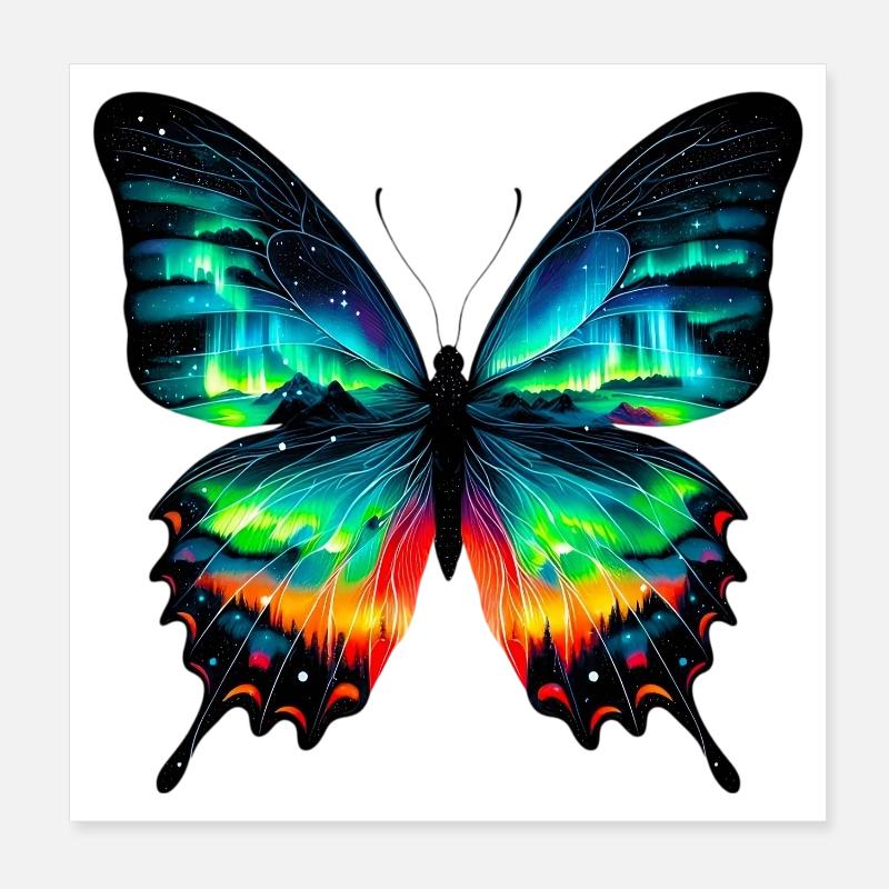 Schmetterling Poster 20x20 cm