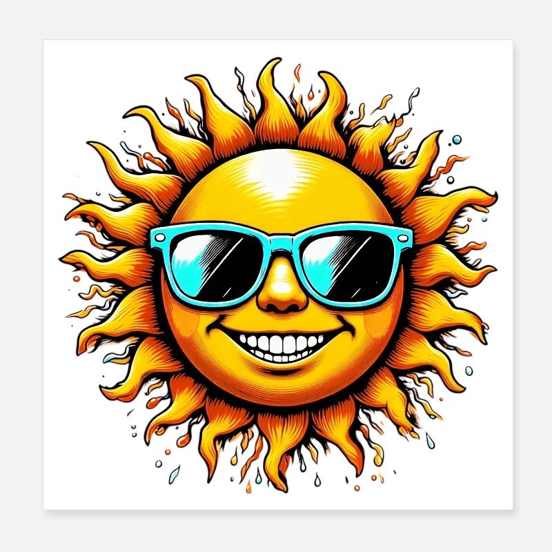 Soleil Poster 20 x 20 cm