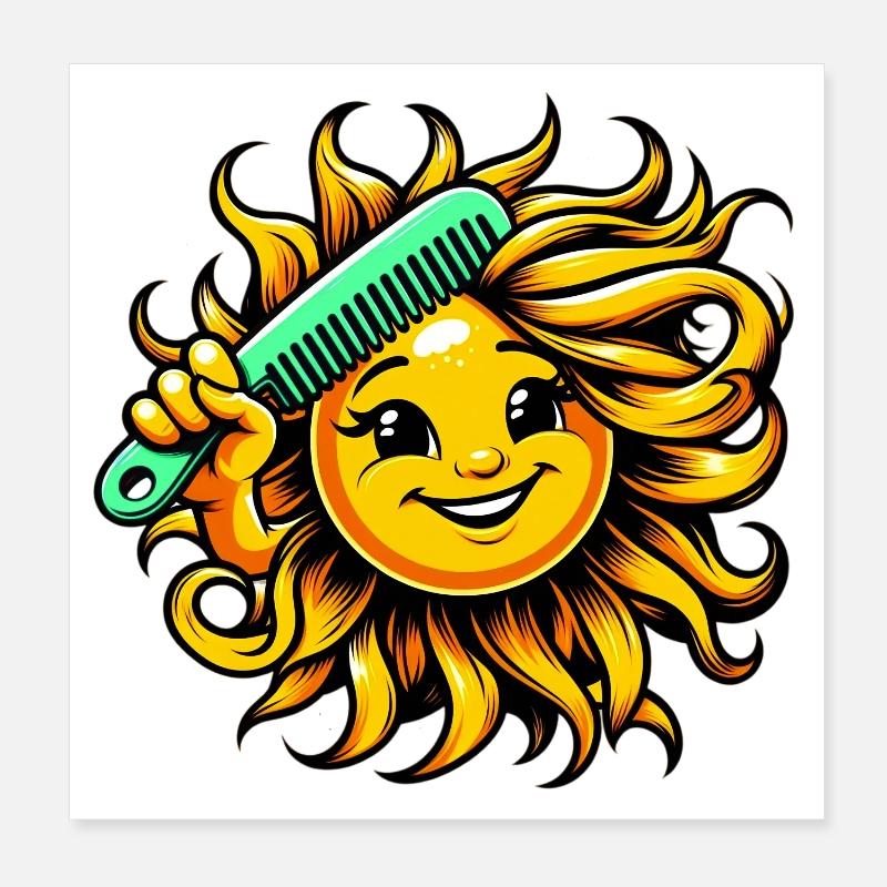 Sun Poster 8" x 8" (20x20 cm)