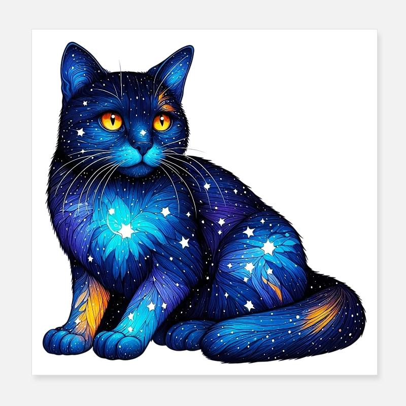 Chat Poster 20 x 20 cm