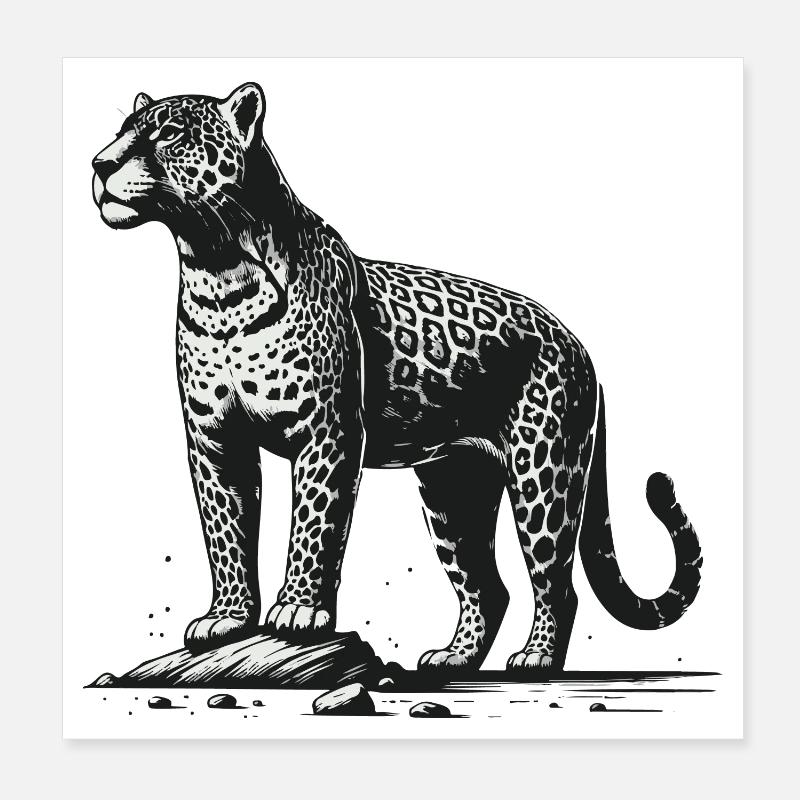 Jaguar Poster 20 x 20 cm