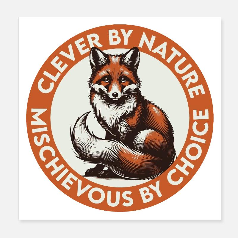 Outfoxed Them All Poster 8" x 8" (20x20 cm)