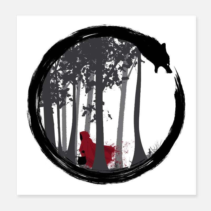 Le Petit Chaperon Rouge Poster 20 x 20 cm