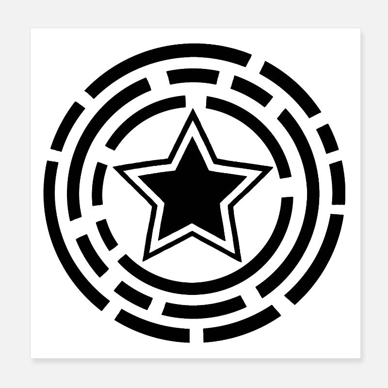 Stern Poster 20x20 cm