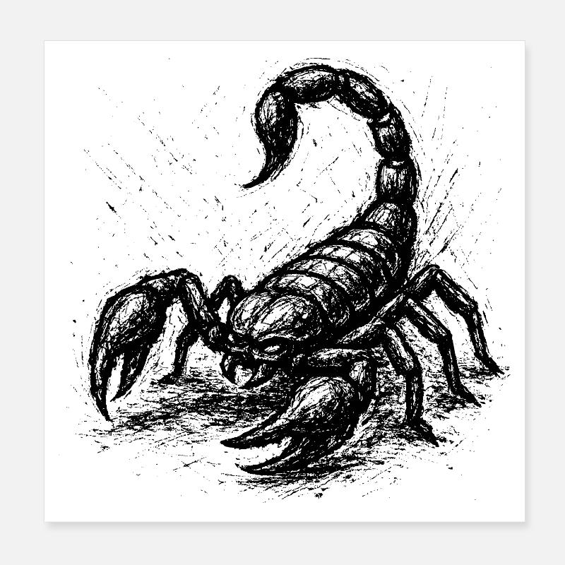 Le dard du désert Poster 20 x 20 cm