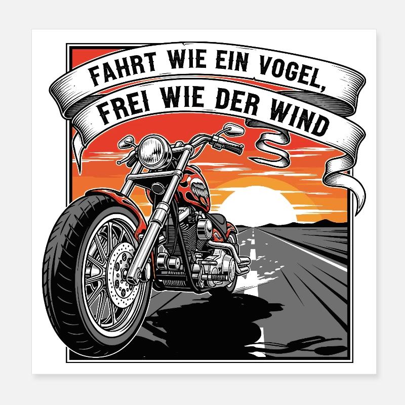 Libre comme le vent Poster 20 x 20 cm