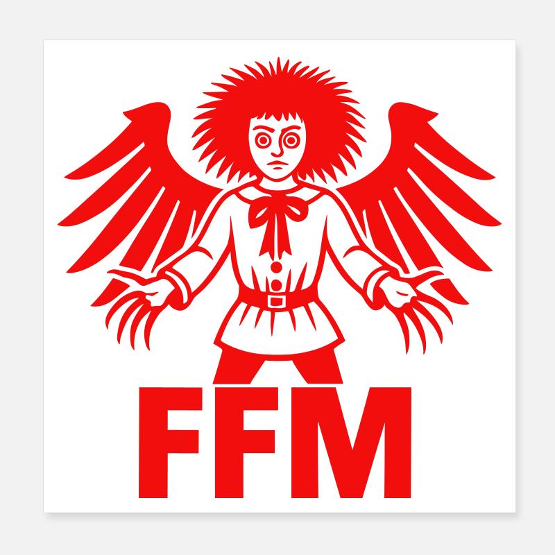 Francfort-sur-le-Main (FFM) Poster 20 x 20 cm