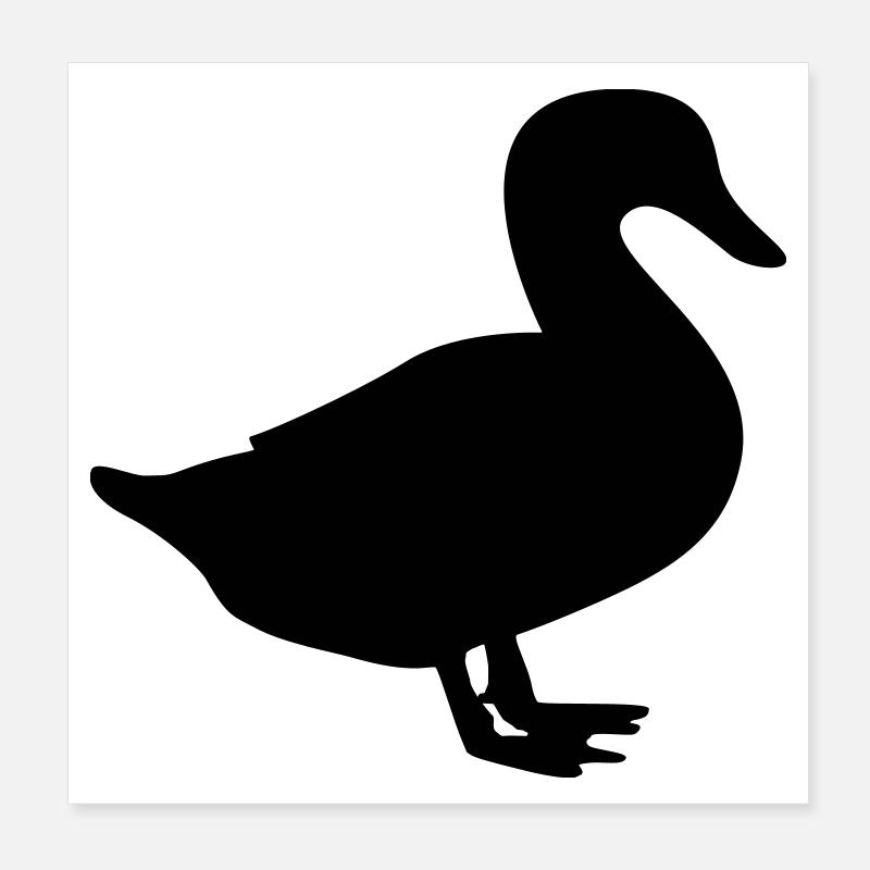 duck / duck / quack Poster 8" x 8" (20x20 cm)