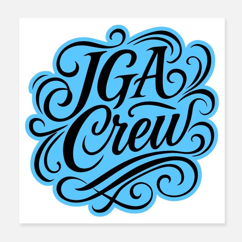 Jga Crew Junggesellenabschied Poster 20x20 cm