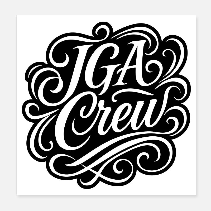 Jga Crew Junggesellenabschied Poster 20x20 cm