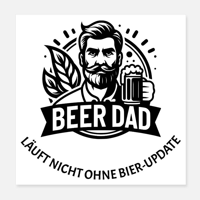 Vatertag Geschenk Design Poster 20x20 cm