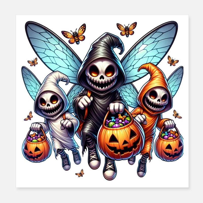 Escouade effrayante Poster 20 x 20 cm