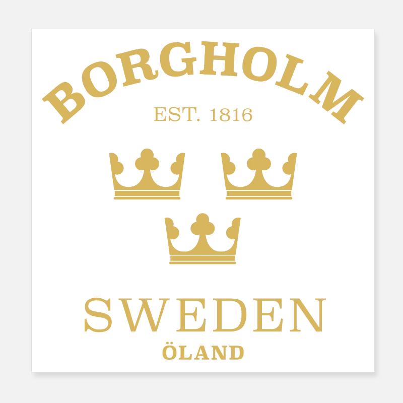 Borgholm, Suède, Suède Poster 20 x 20 cm