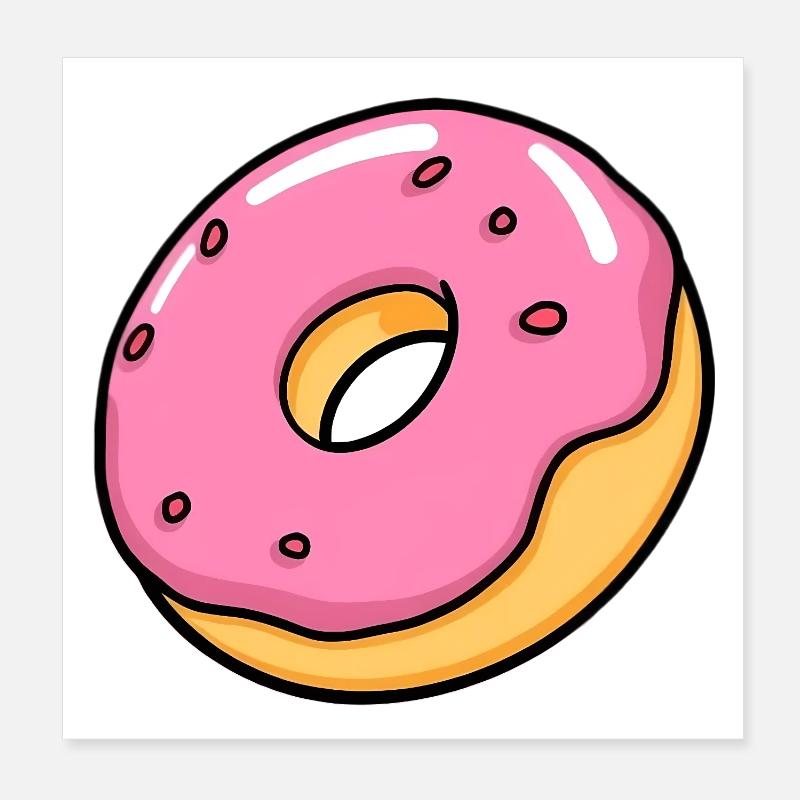 Donut Poster 20x20 cm
