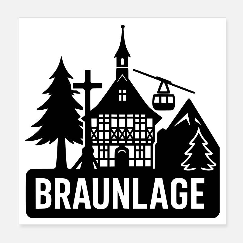 Braunlage Harz Poster 20 x 20 cm