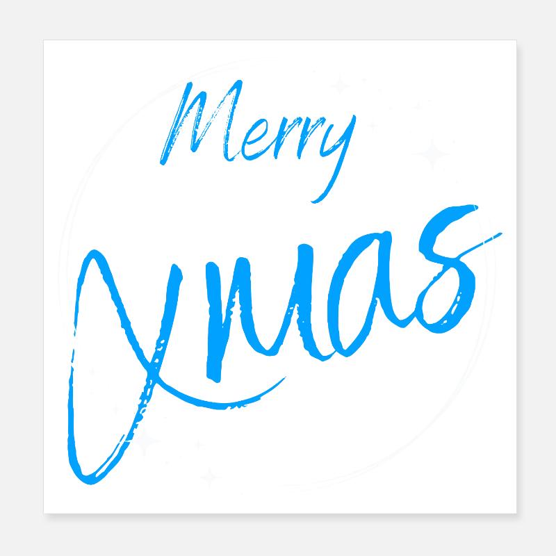 Joyeux Noël Script Circle Poster 20 x 20 cm