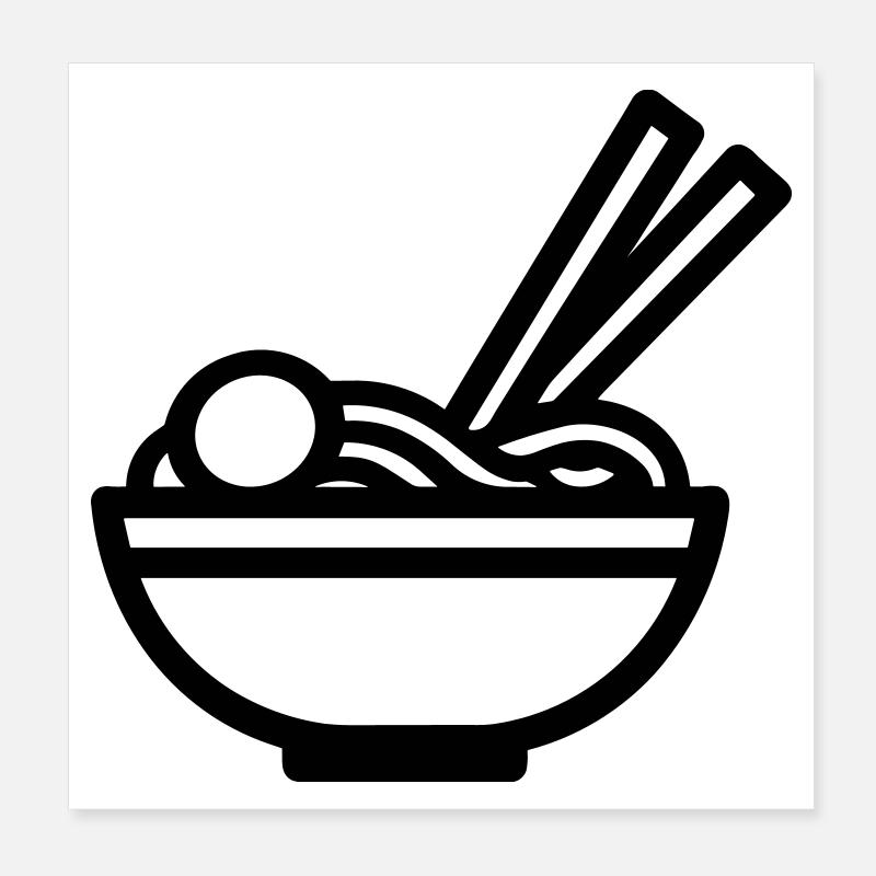 Ramen Poster 20x20 cm