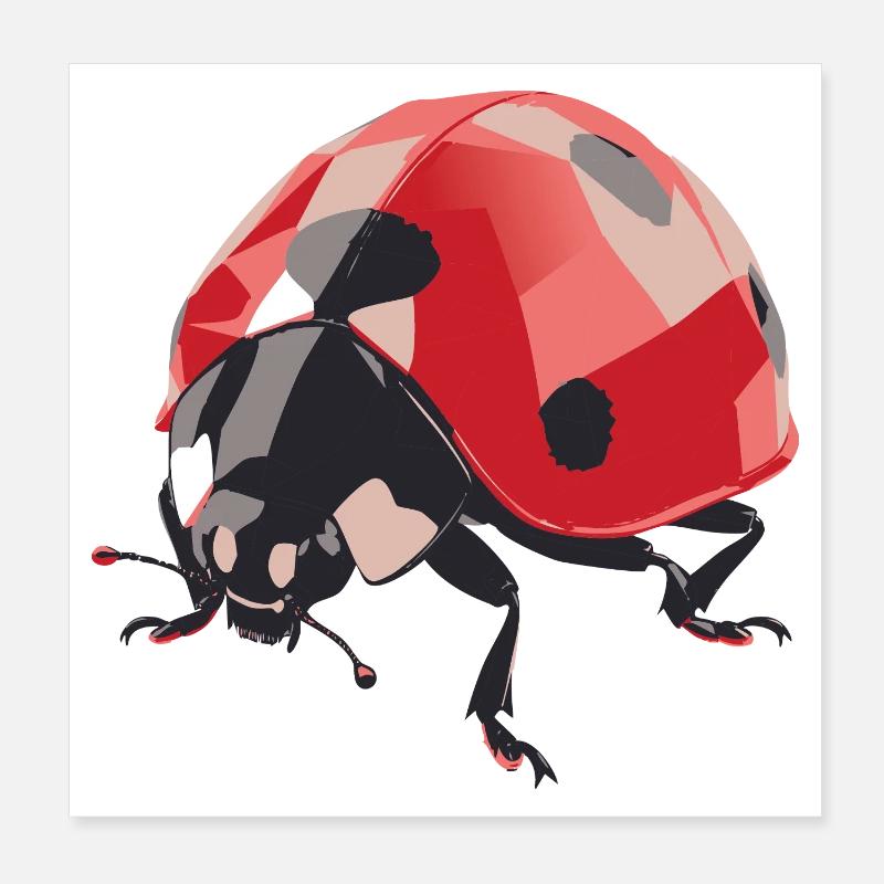 Ladybug4 Poster 20x20 cm
