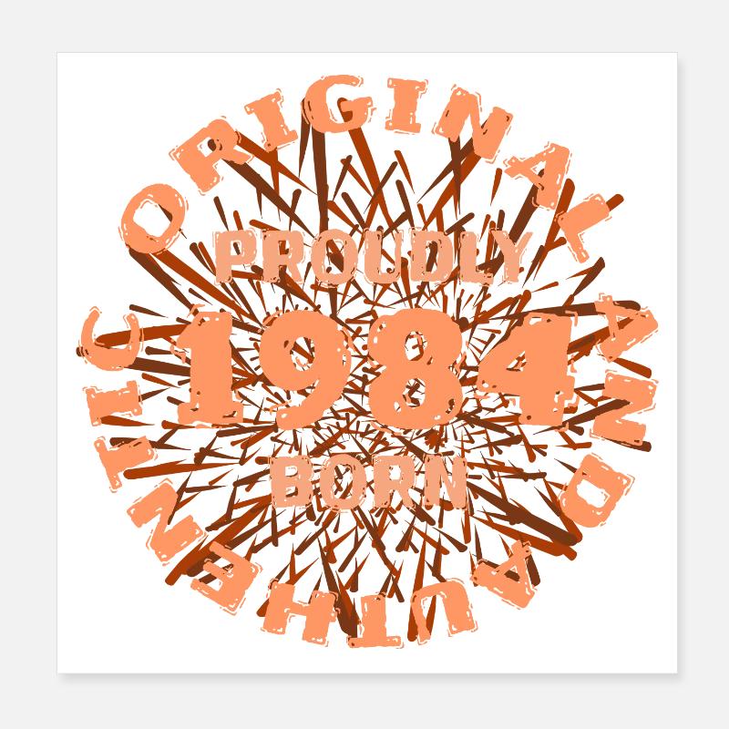 Prozent 1984 Poster 20x20 cm