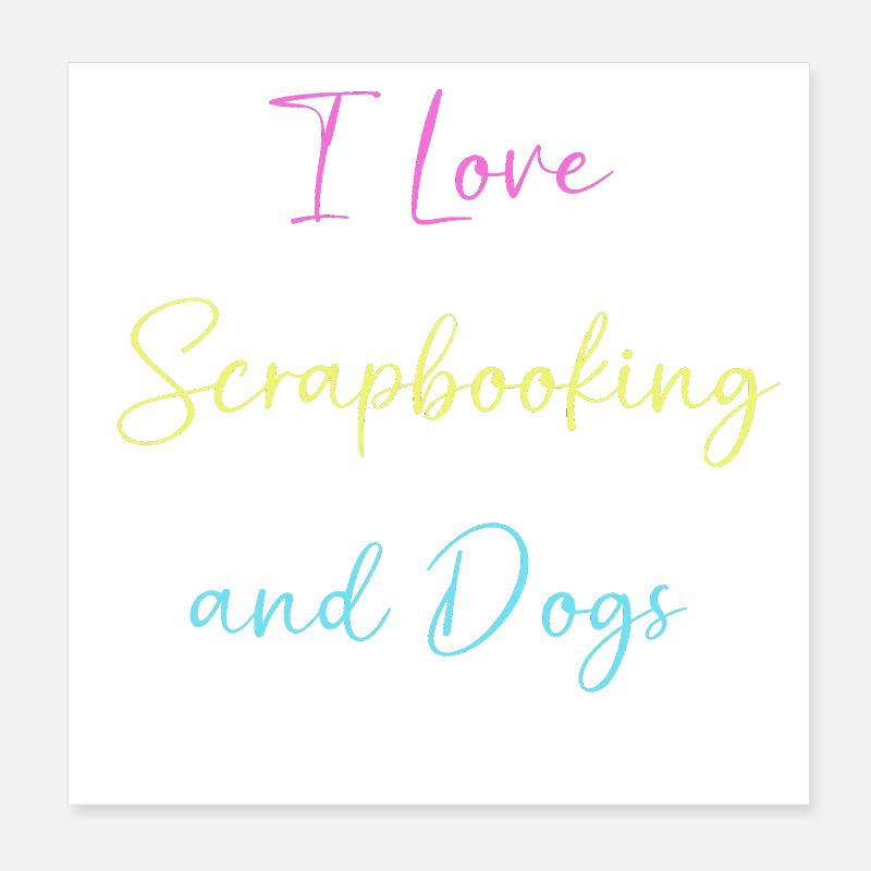 Scrapbook Scrapbooking Poster 20x20 cm