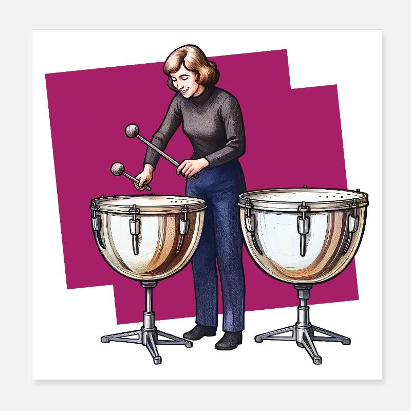 SCHLAGZEUGER #2 – Klang & Bild Poster 20x20 cm