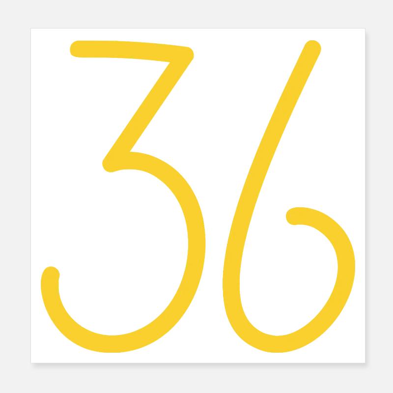 36 Poster 20 x 20 cm